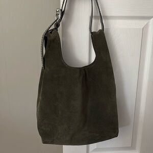 Rebecca Minkoff Hunter Green Suede Bag